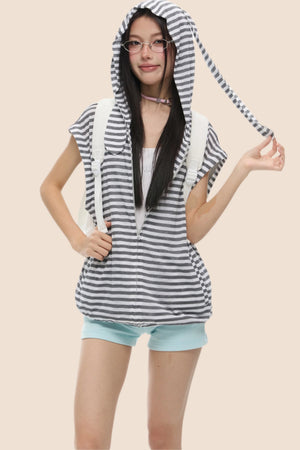 Retro Style Rabbit Ear Jacket