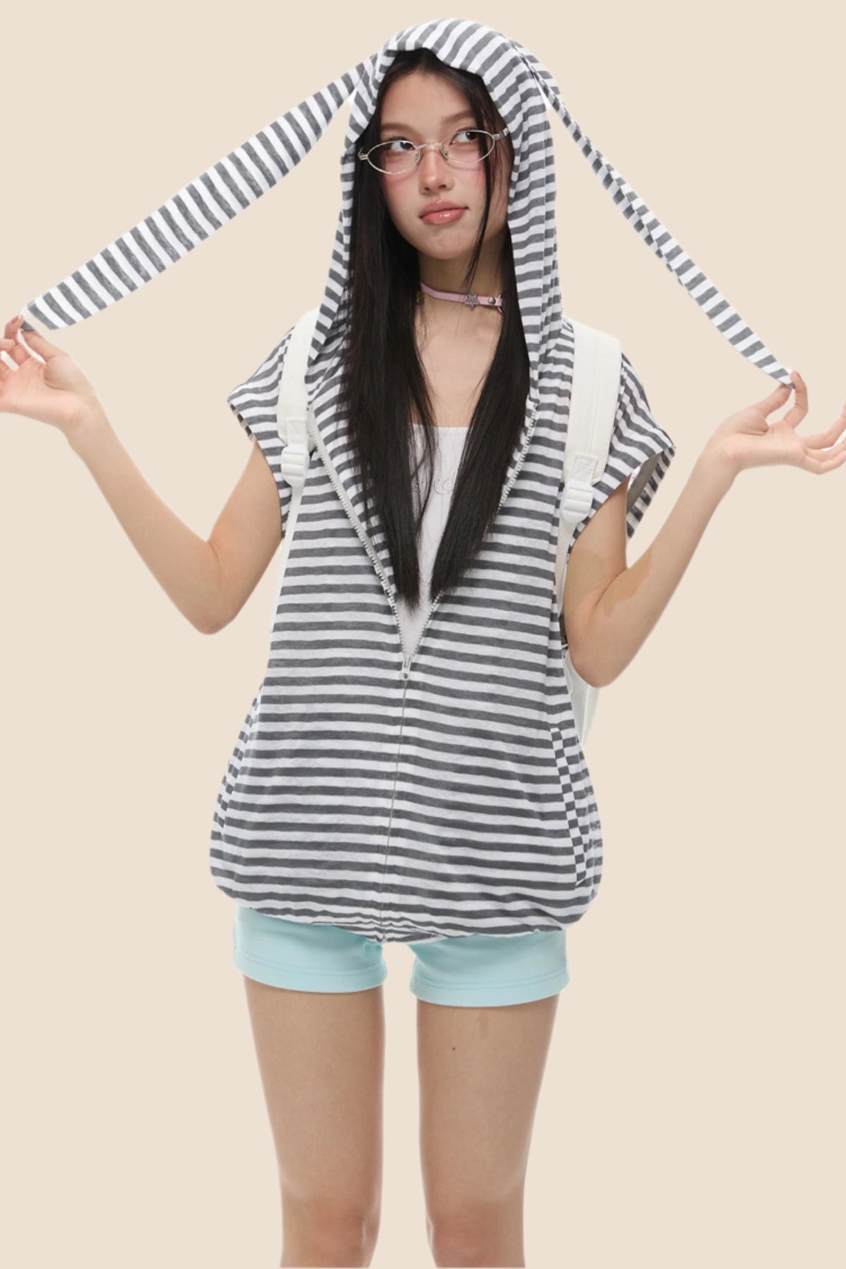 Retro Style Rabbit Ear Jacket