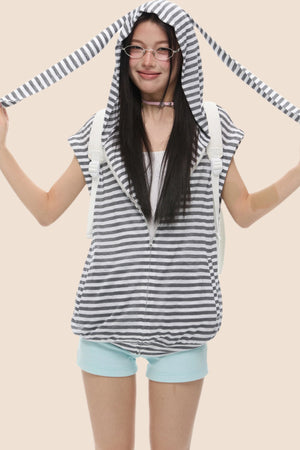 Retro Style Rabbit Ear Jacket
