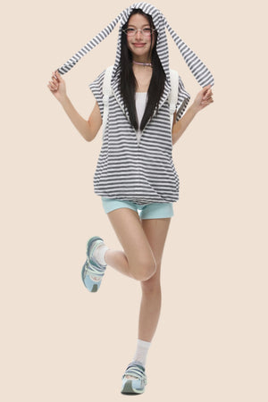Retro Style Rabbit Ear Jacket
