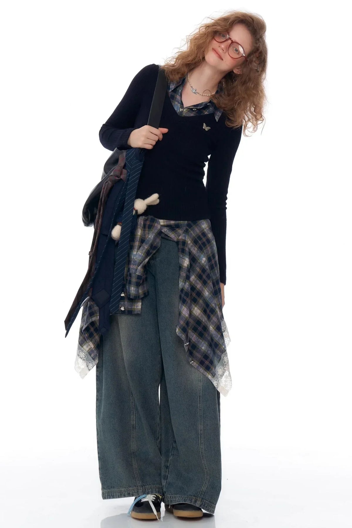 Retro Style Slim Polo Neck Sweater
