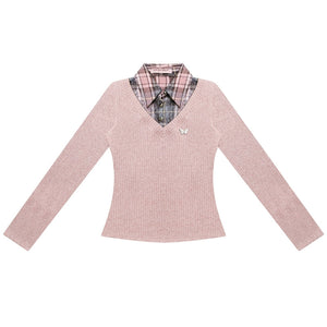 Retro Style Slim Polo Neck Sweater
