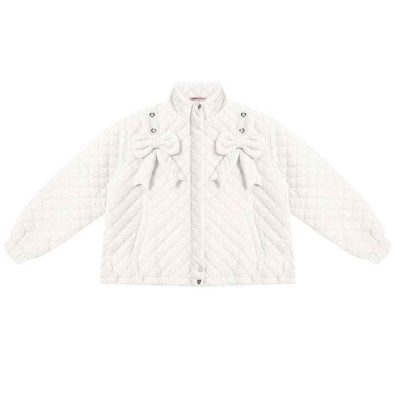 Retro Style White Cotton Jacket