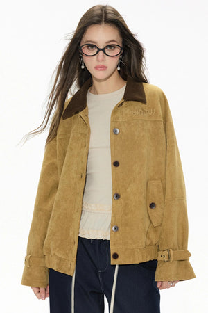 Retro Suede Work Jacket