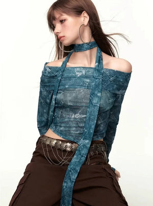 Retro Sweet Cool Style Printed T-Shirt