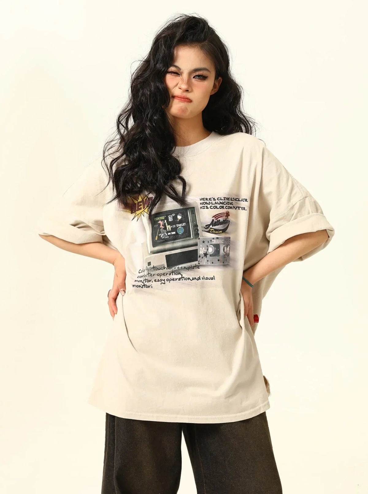 Retro TV Printed Short Sleeve T-Shirt