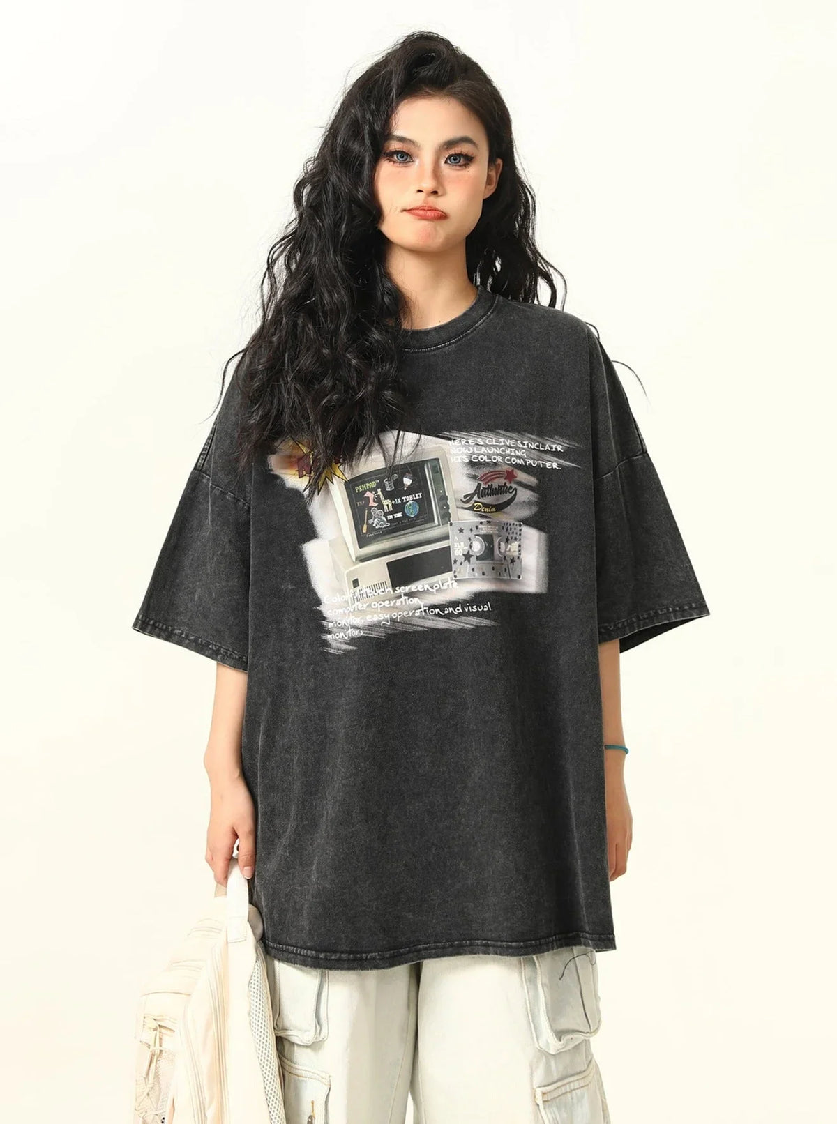 Retro TV Printed Short Sleeve T-Shirt
