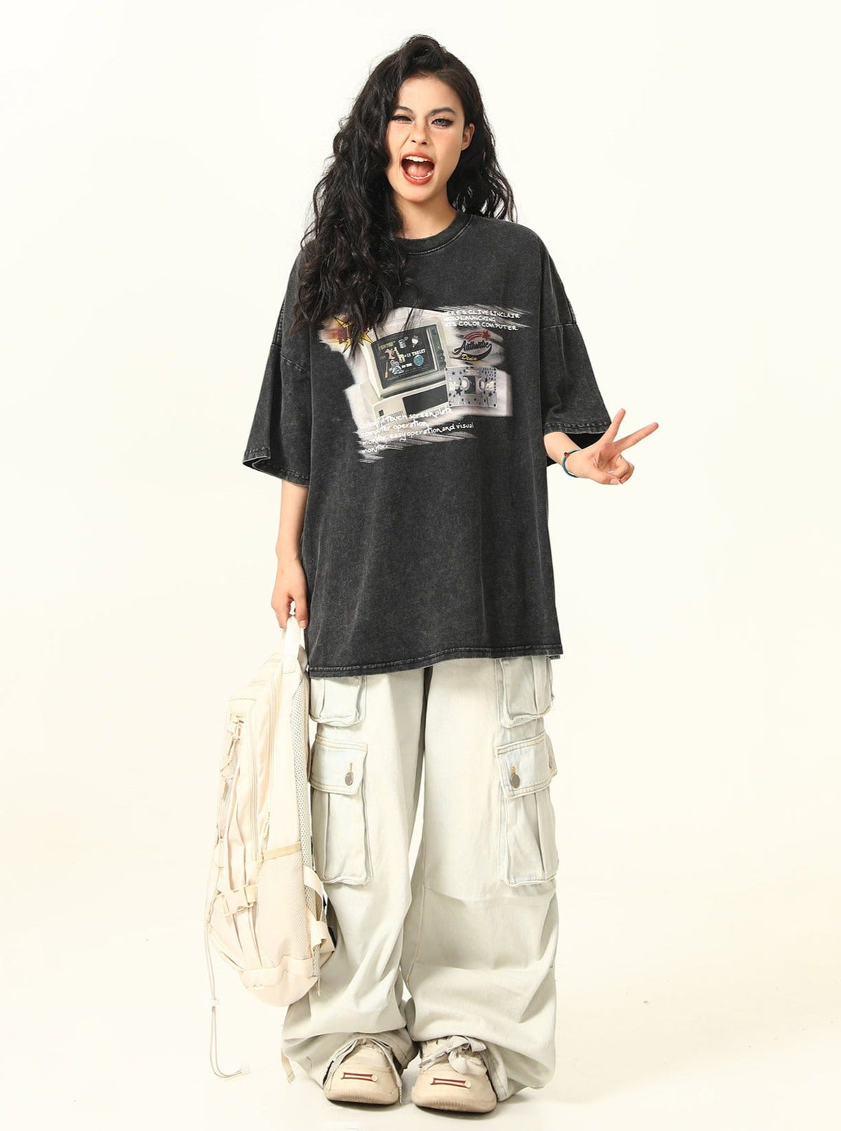 Retro TV Printed Short Sleeve T-Shirt