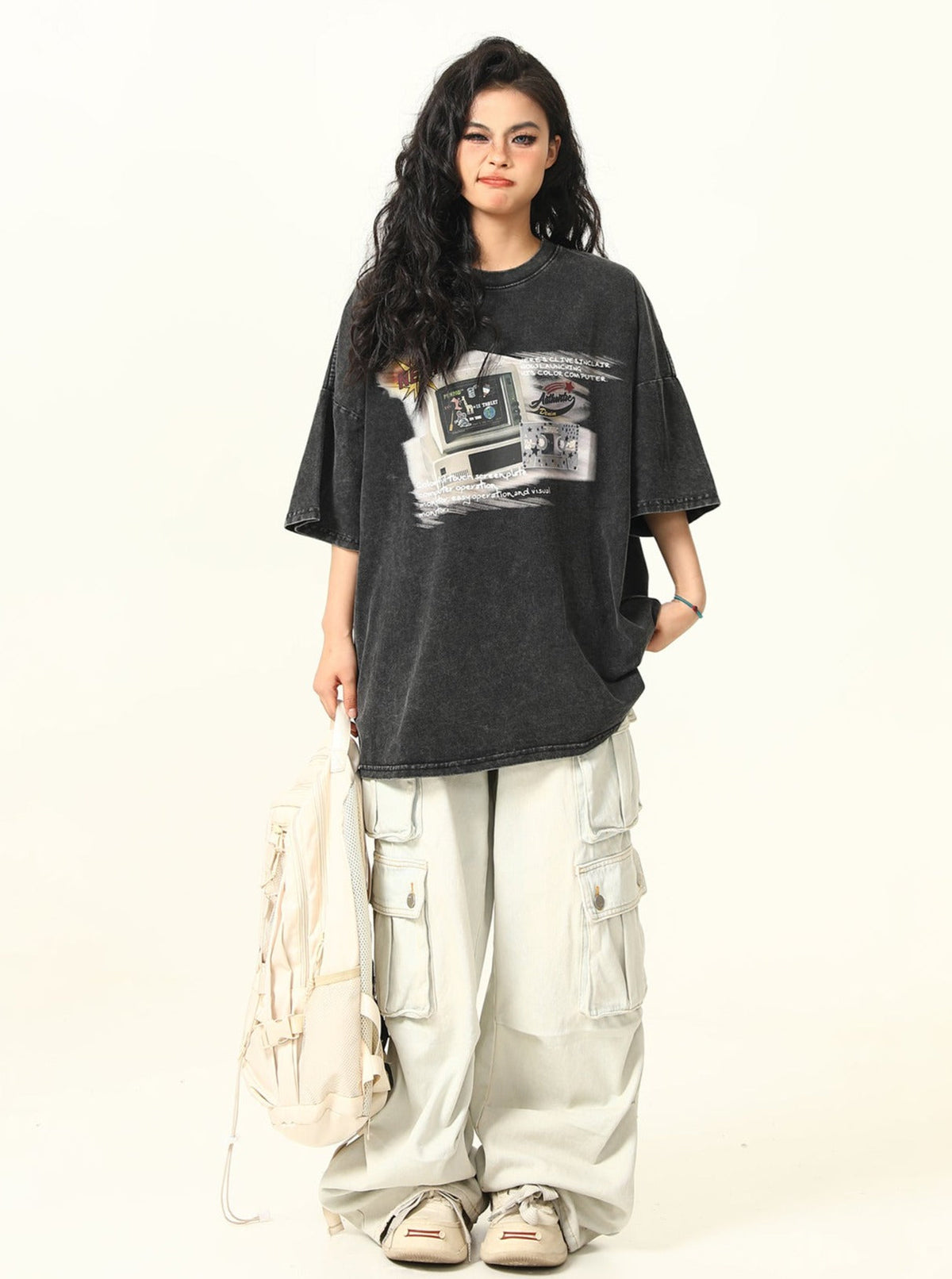 Retro TV Printed Short Sleeve T-Shirt