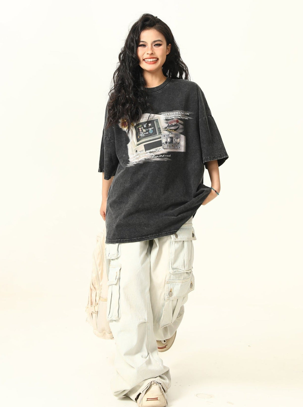 Retro TV Printed Short Sleeve T-Shirt