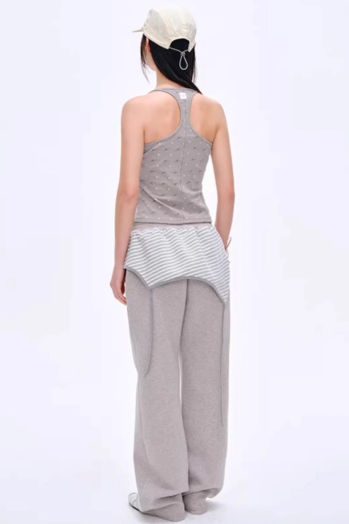 Retro U-Neck Slim-Fit Top
