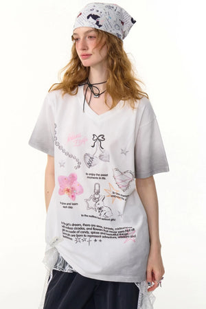 Retro V-Neck Tee