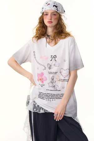 Retro V-Neck Tee