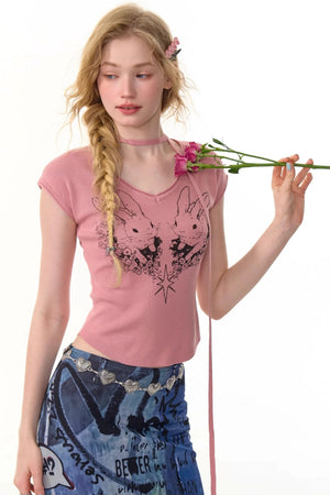 Retro V-Neck Tee