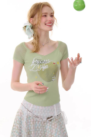 Retro V-Neck Tee