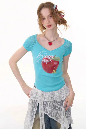 Retro V-Neck Tee
