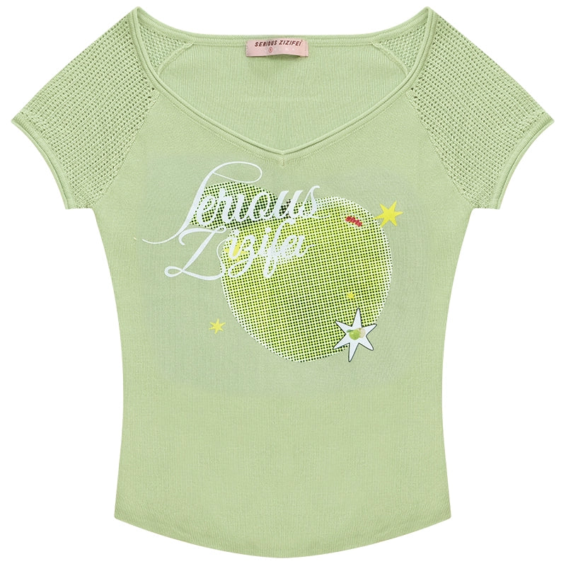 Retro V-Neck Tee