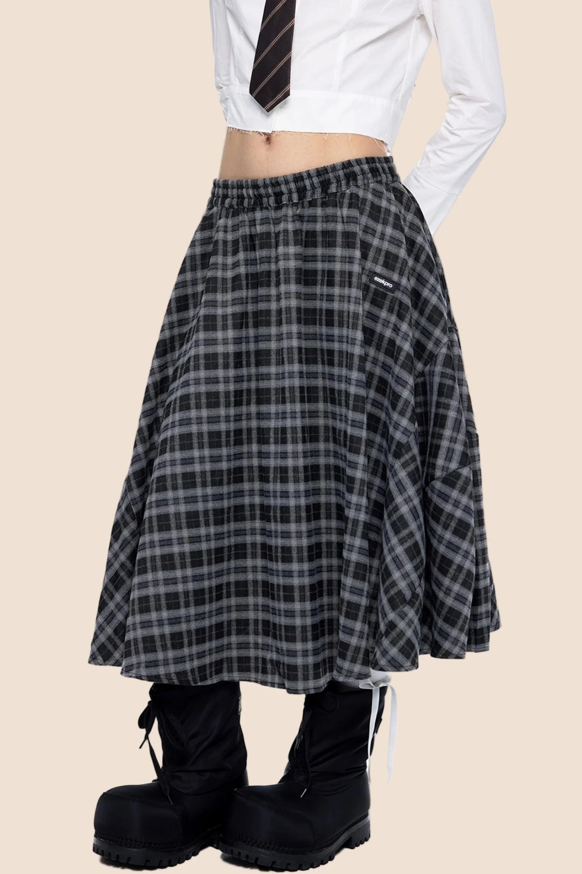 Retro Vintage Midi Skirt