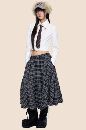 Retro Vintage Midi Skirt
