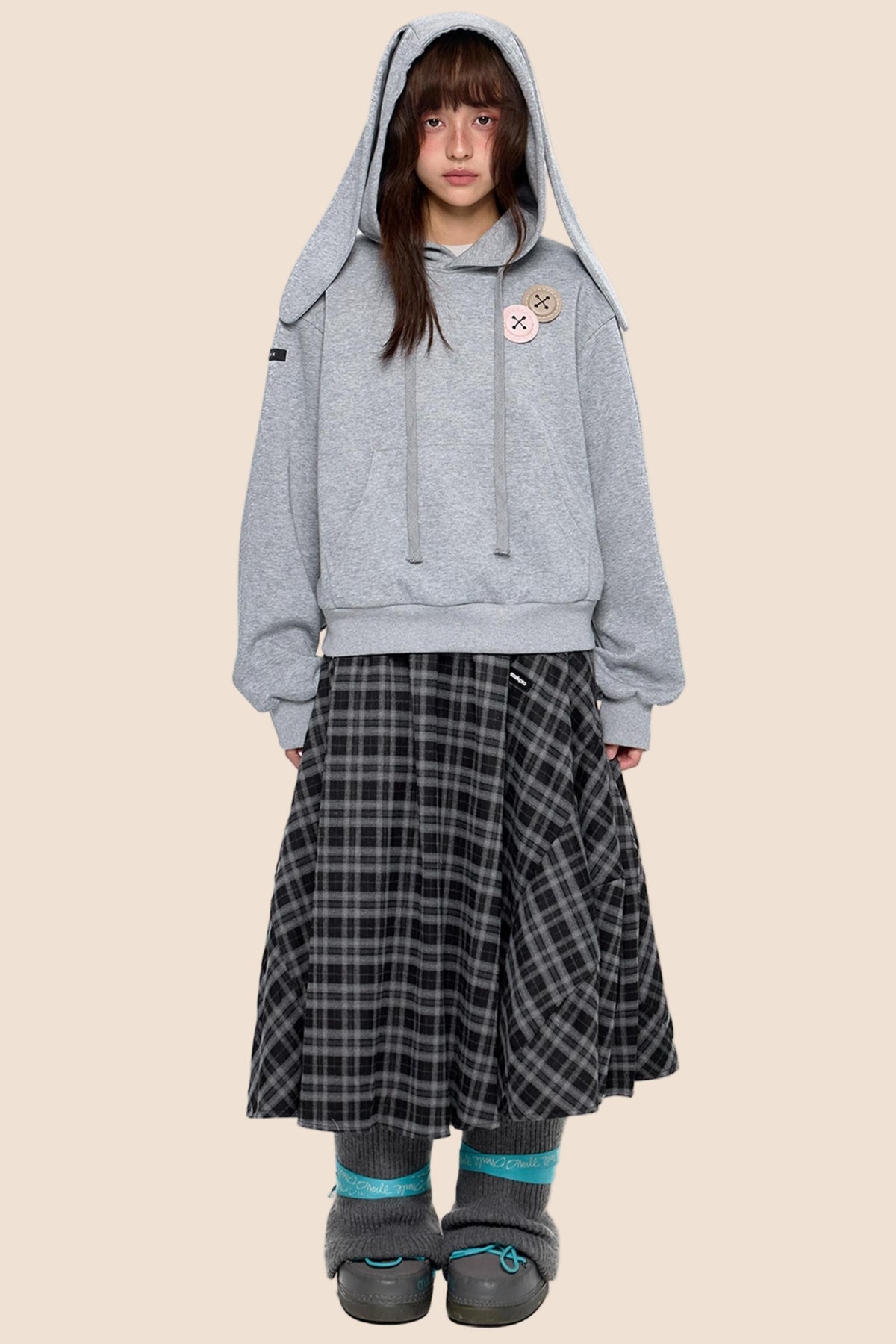 Retro Vintage Midi Skirt