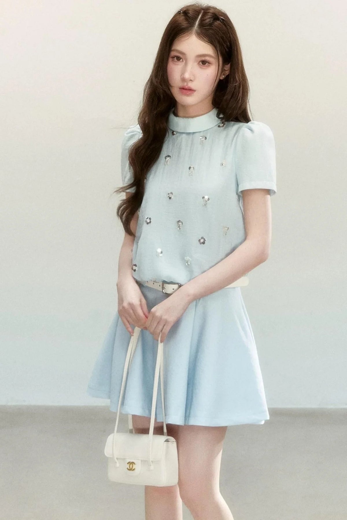 Retro Waist-Slimming A-Line Dress