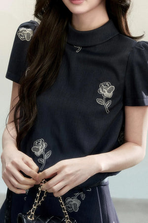 Retro Waist-Slimming A-Line Dress