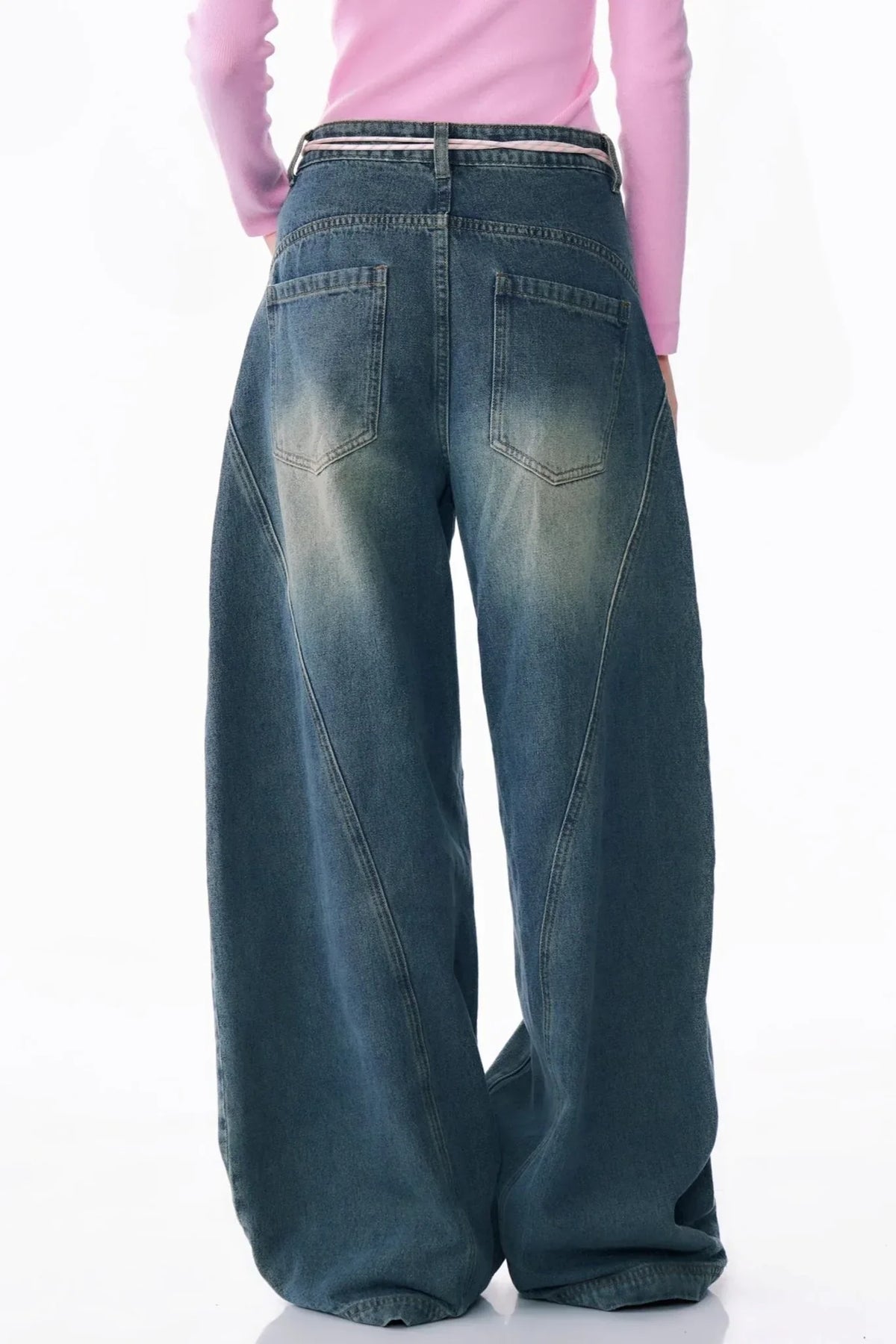 Retro Wash Blue High Waist Jeans