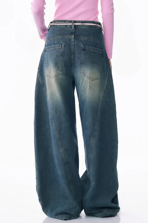 Retro Wash Blue High Waist Jeans