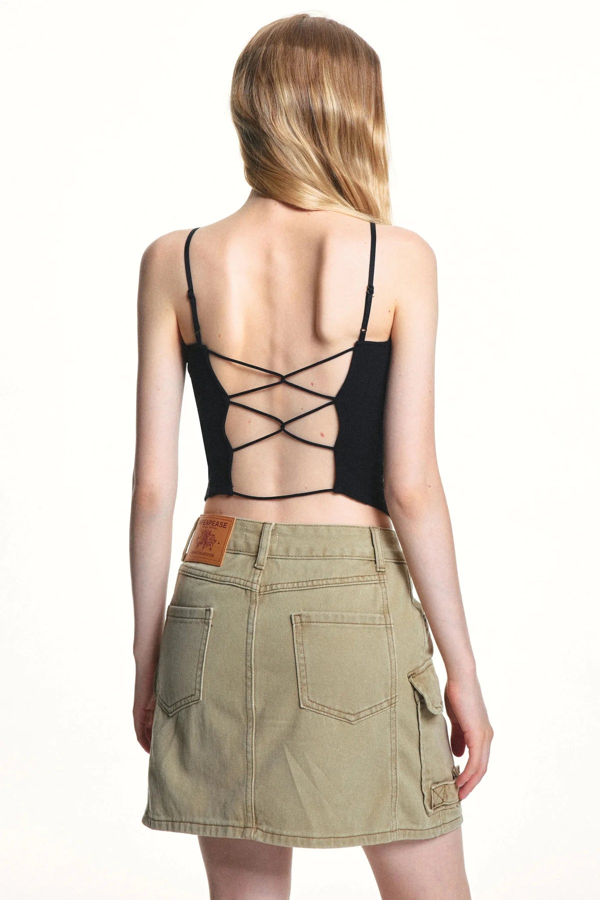 Retro Washed Slimming Denim Skirt