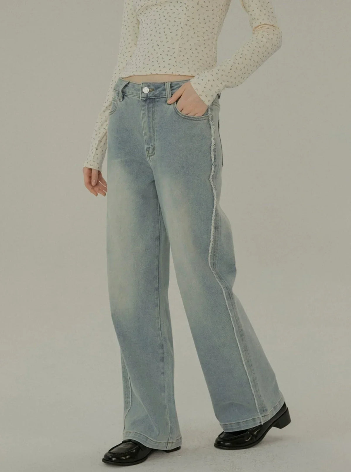 Retro Washed Straight Pants