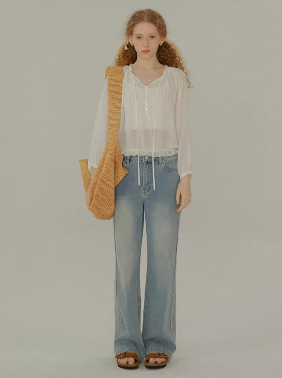 Retro Washed Straight Pants