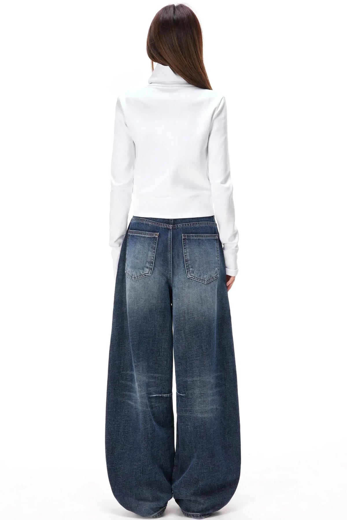 Retro Washed Velvet Scimitar Jeans