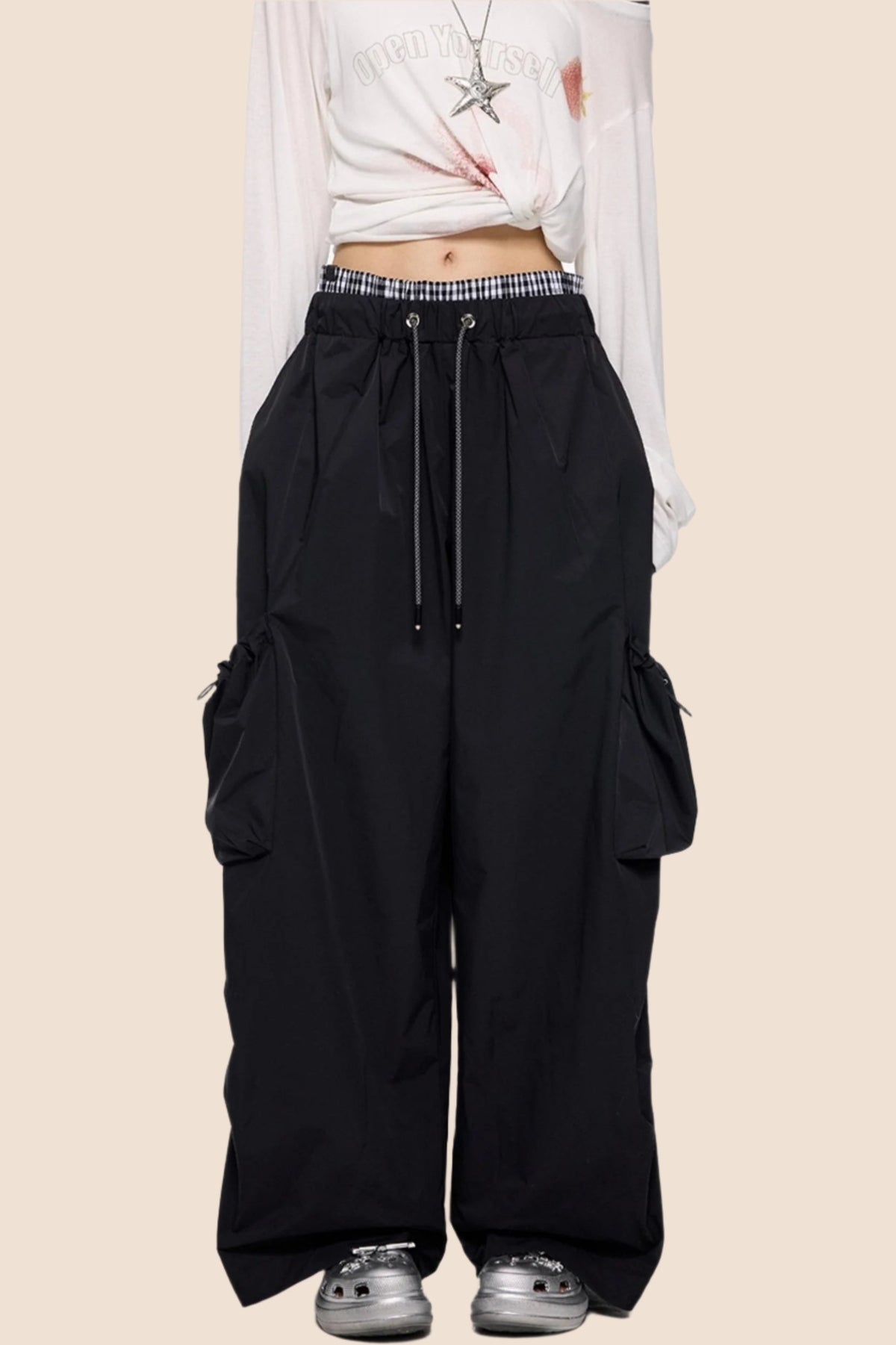 Retro Wide-Leg Pants