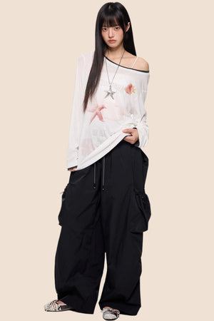 Retro Wide-Leg Pants