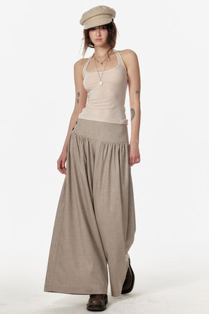 Retro Wide Slim Drape Pants