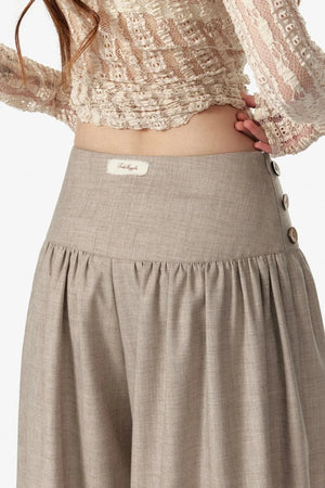 Retro Wide Slim Drape Pants