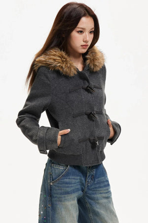 Retro Woolen Jacket & Pants Set-Up