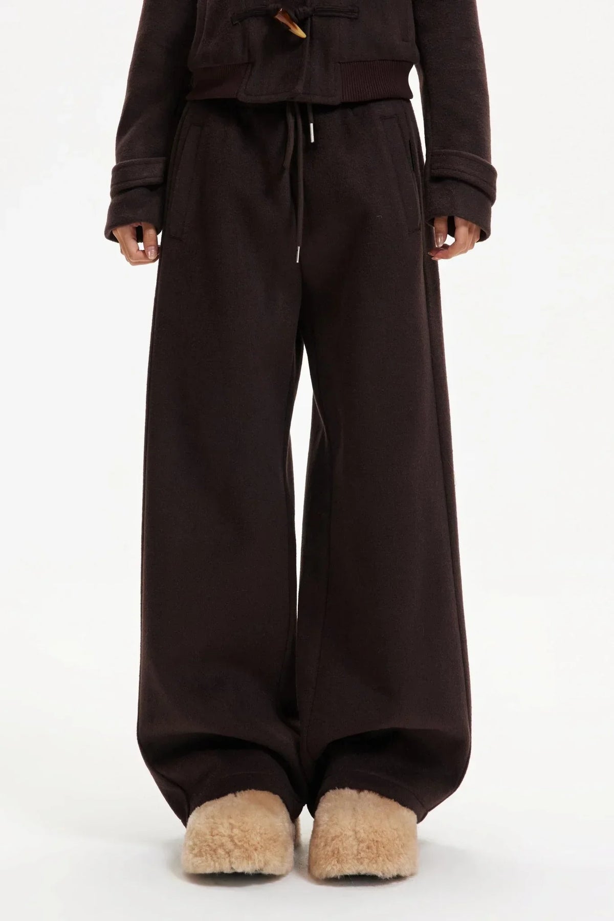 Retro Woolen Jacket & Pants Set-Up