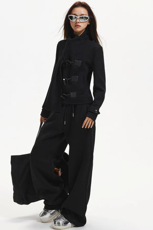 Retro Woolen Scarf Coat