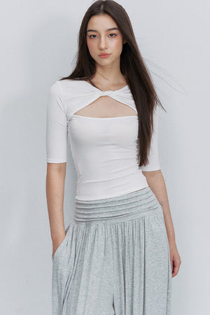 Reversible Cross-Knot Blouse