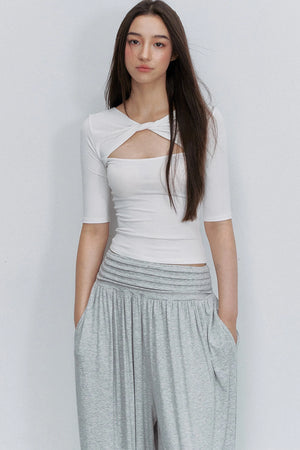 Reversible Cross-Knot Blouse