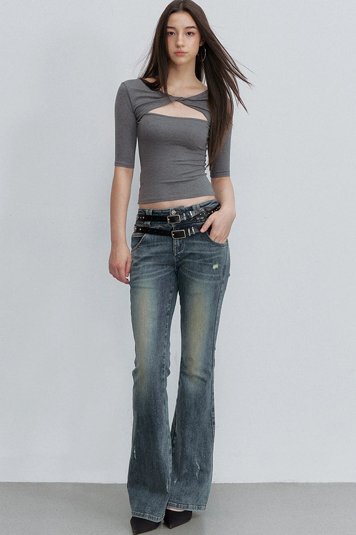 Reversible Cross-Knot Blouse