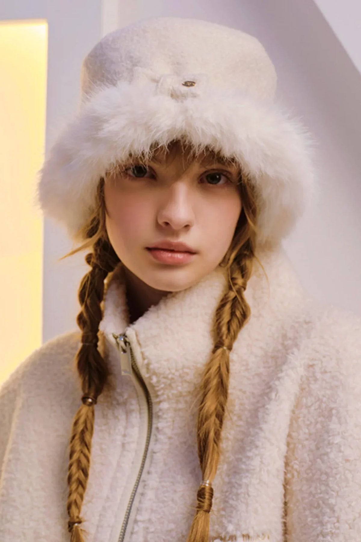 Reversible Faux Fur Beret