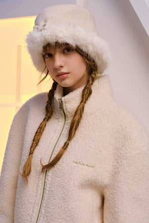 Reversible Faux Fur Beret