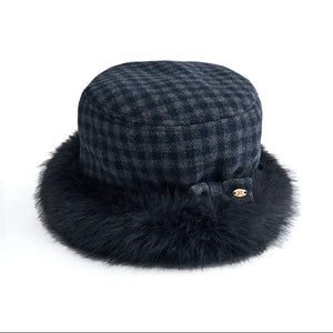 Reversible Faux Fur Beret