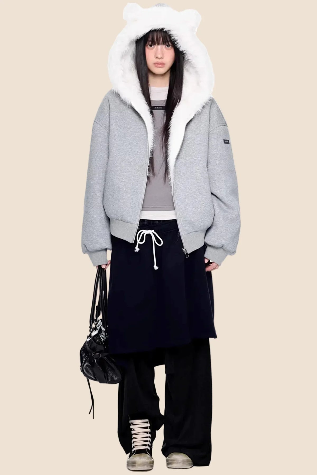 Reversible Furry Cotton Jacket