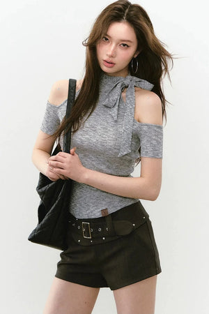Reversible Lace-Up Knit Vest
