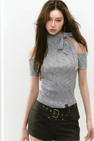 Reversible Lace-Up Knit Vest