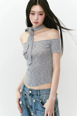 Reversible Lace-Up Knit Vest