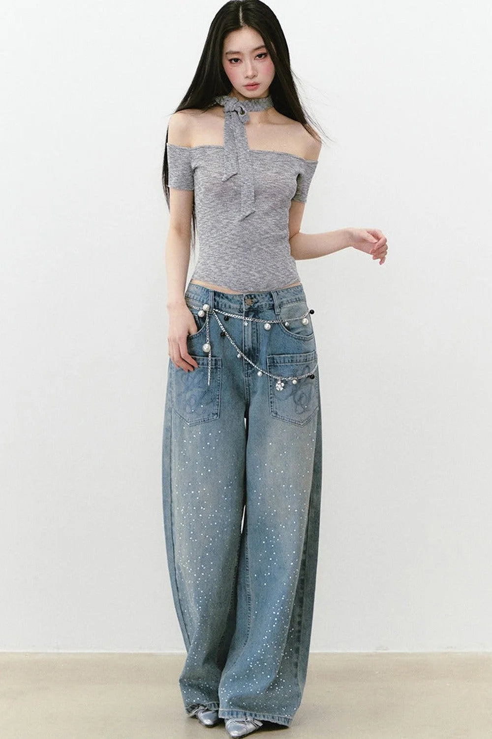 Reversible Lace-Up Knit Vest